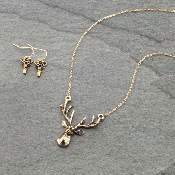 Deer Necklace Set