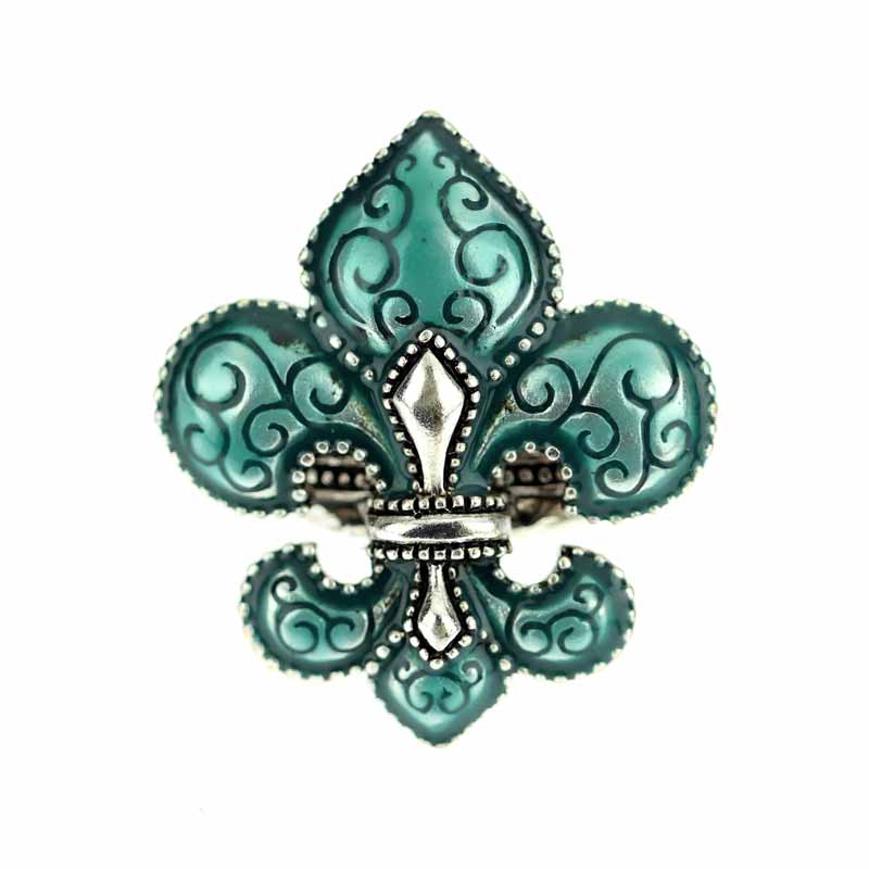 Fleur De Lis Stretch Ring