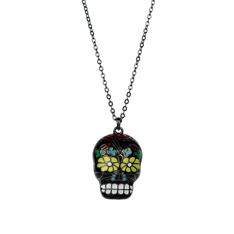 Sugar Skull Pendant Necklace