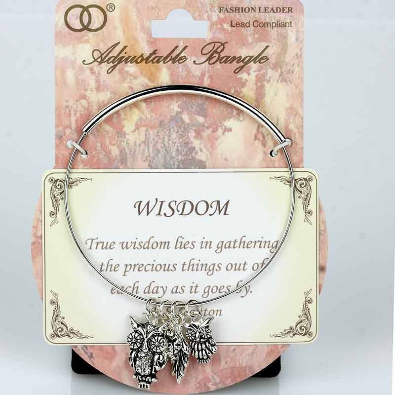 Fashion "WISDOM" Bangle Bracelet - Image 2