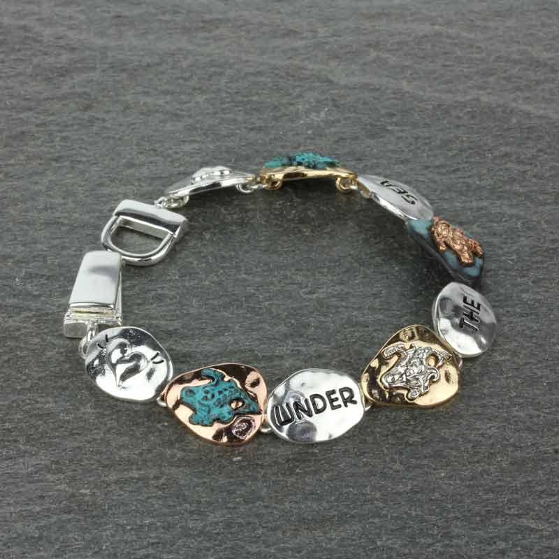 Rustic Sea Life Magnetic Bracelet-Mermaid - Image 2