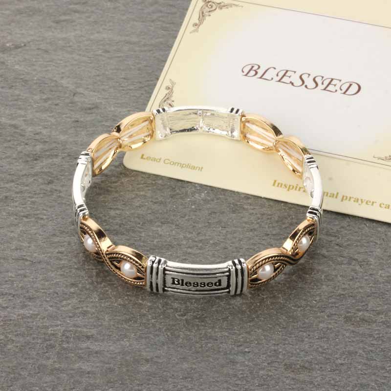 "BLESSED" Stretch Bracelet