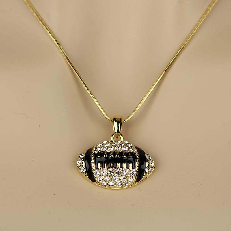 Sports Theme "Football" Pendant Necklace