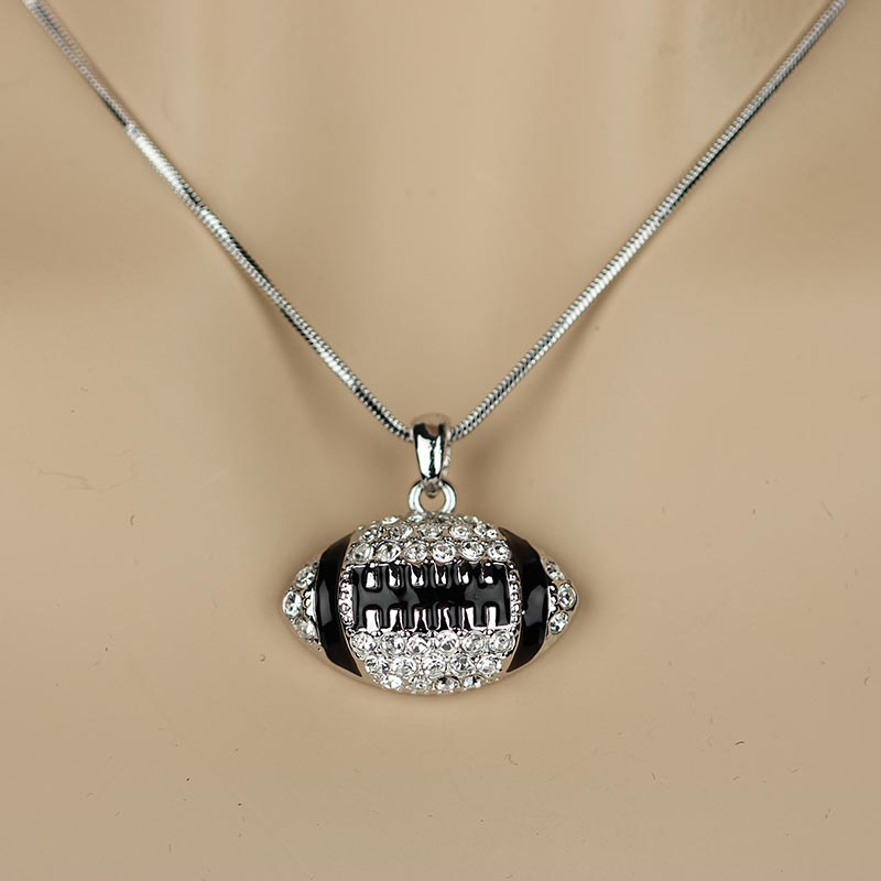 Sports Theme "Football" Pendant Necklace
