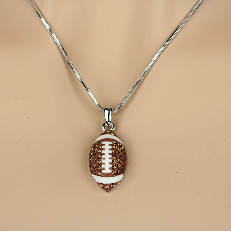 Sports Theme "Football" Pendant Necklace