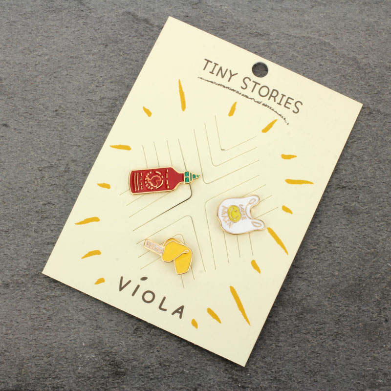 TINY STORIES Food Theme Pin 3pcs Set