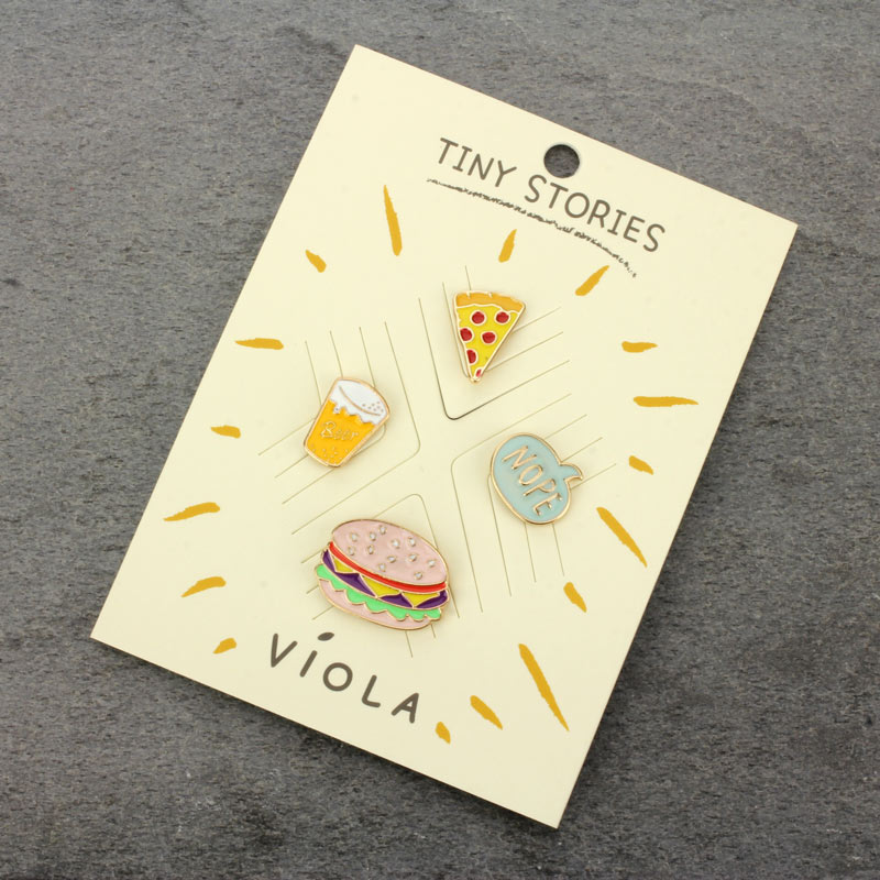 TINY STORIES Food Theme Pin 3pcs Set