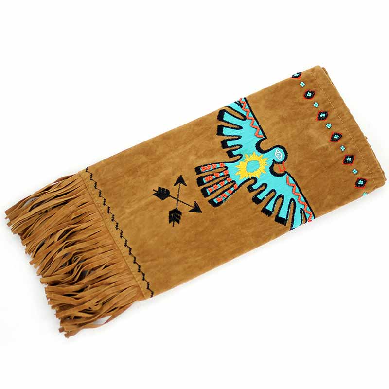 Western Design and Fringe Studded Boot Cover