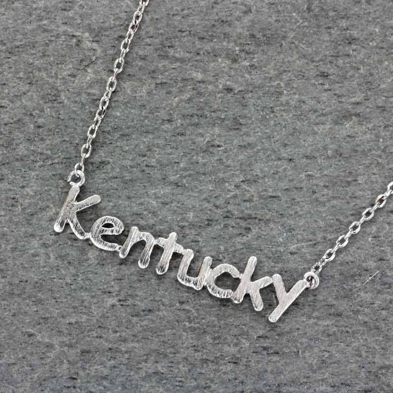 Fashion State "KENTUCKY" Pendant Necklace