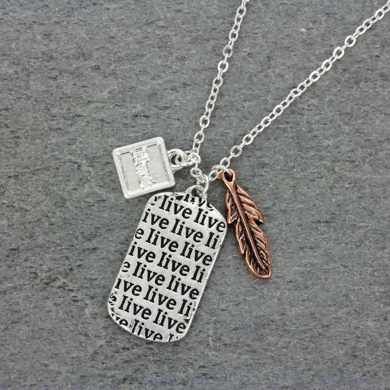 "The life you have imagined" Message Necklace