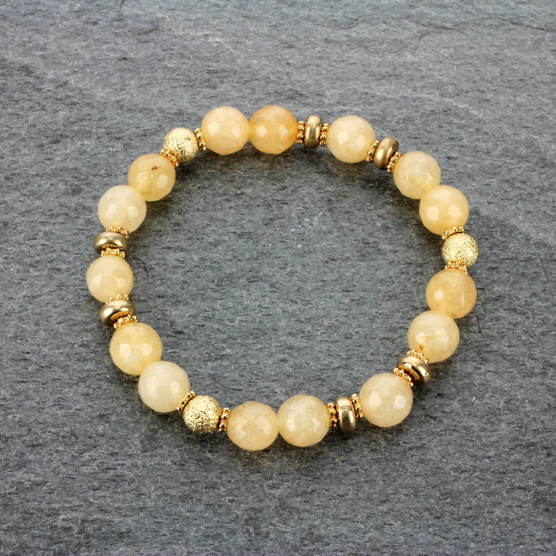 Genuine Stone and Wood Stretch Bracelet-Set of 3 - Image 3