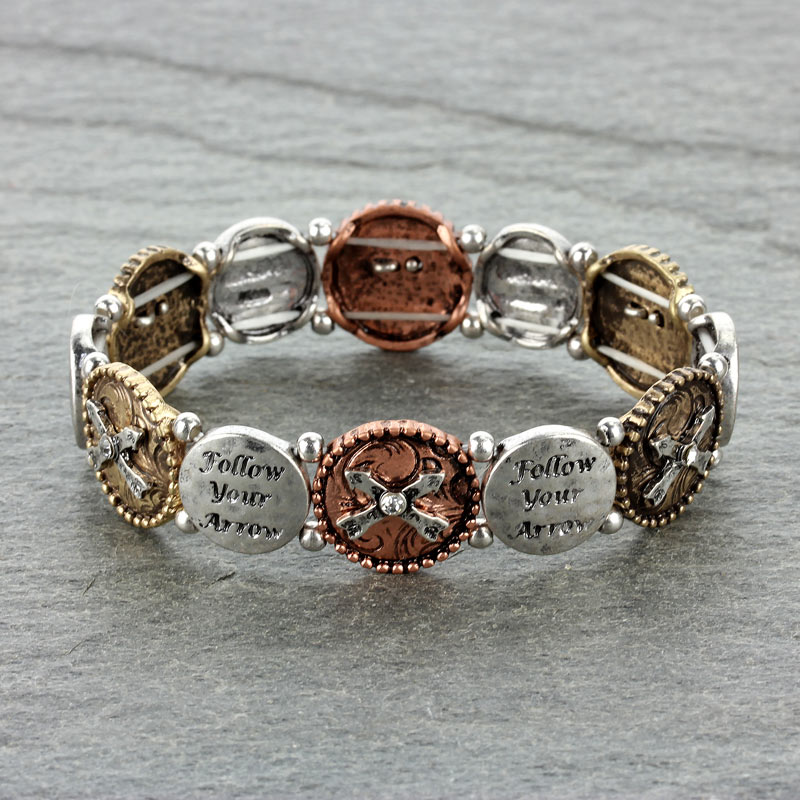 FOLLOW YOUR ARROW Stretch Bracelet