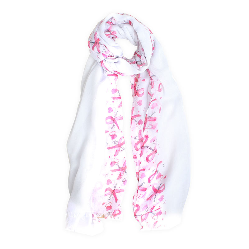 "Breast Cancer Ribbon" Scarf
