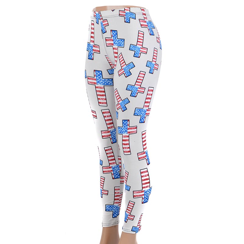 Cross US Flag Leggings
