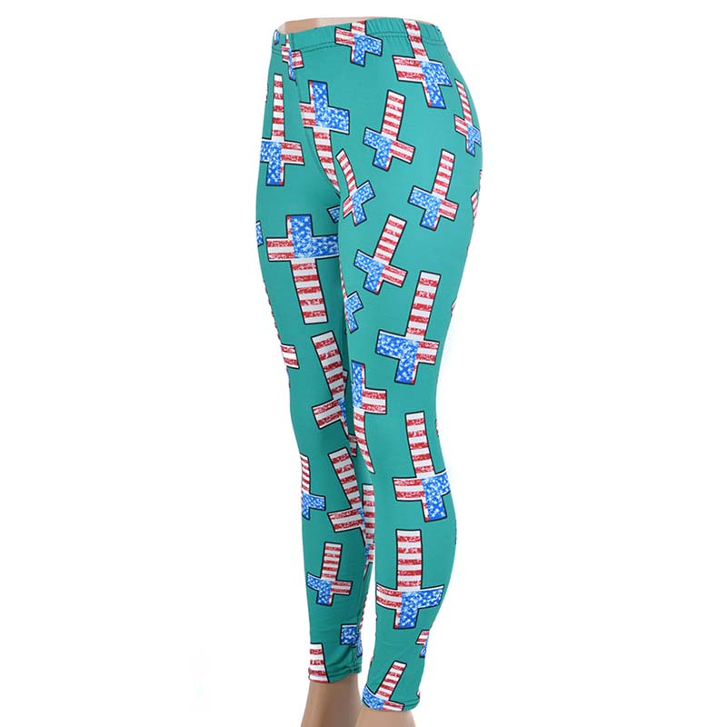 Cross US Flag Leggings