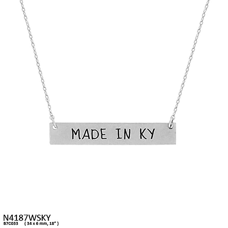 Fashion "MADE IN KY" Pendant Necklace