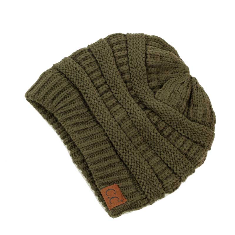 C.C Ribbed Kit Solid Color Beanie Hat