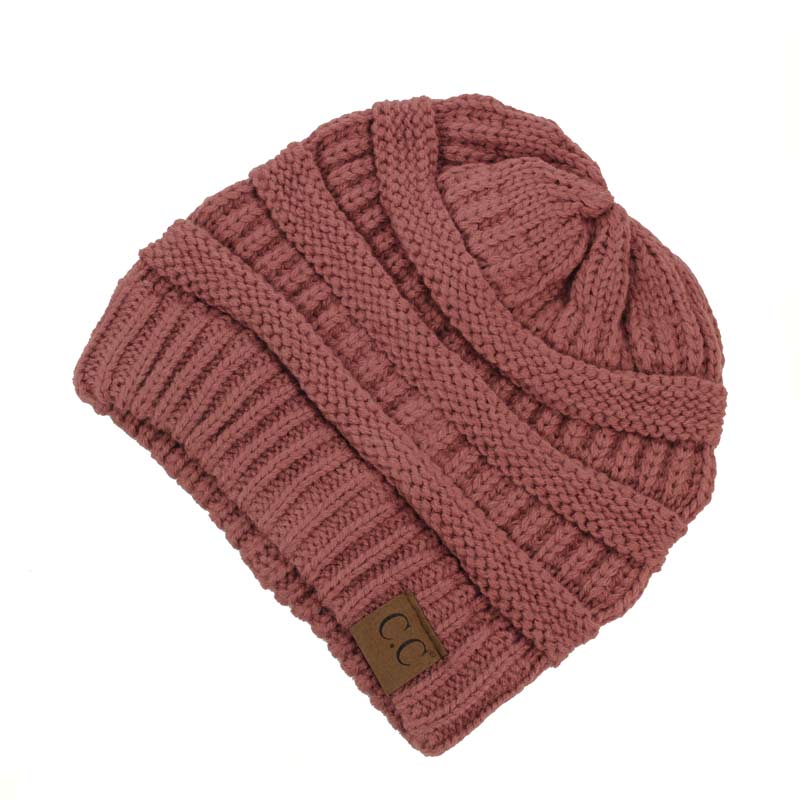 C.C Ribbed Kit Solid Color Beanie Hat