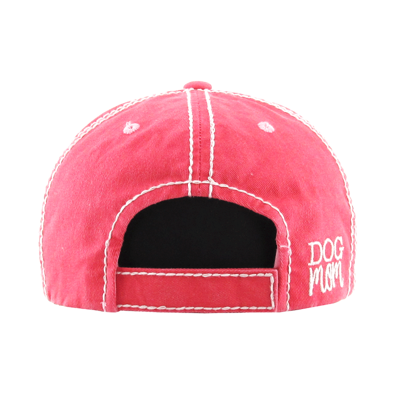 "DOG MOM" Washed Vintage Ball Cap - Image 2