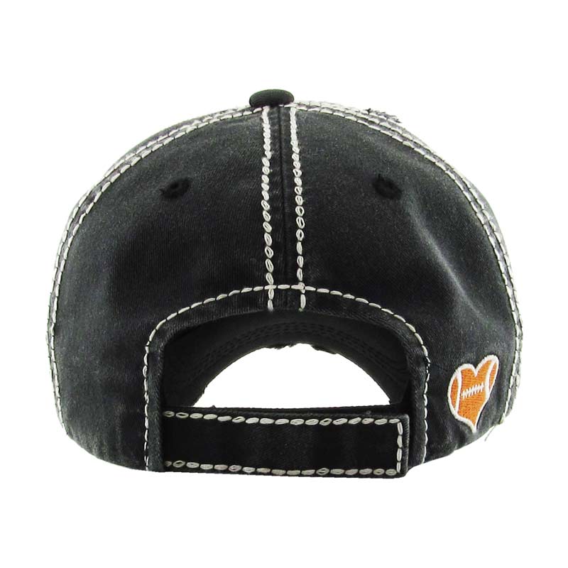 "FOOTBALL MAMA" Washed Vintage Ball Cap - Image 2