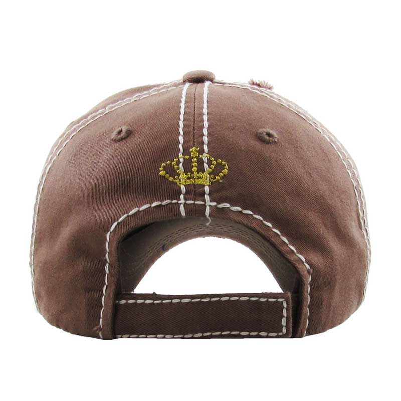 "Coffee Queen" Washed Vintage Ball Cap - Image 2