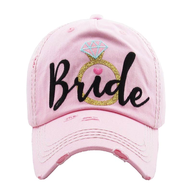 Bride Diamond Ring Washed Vintage Ball Cap