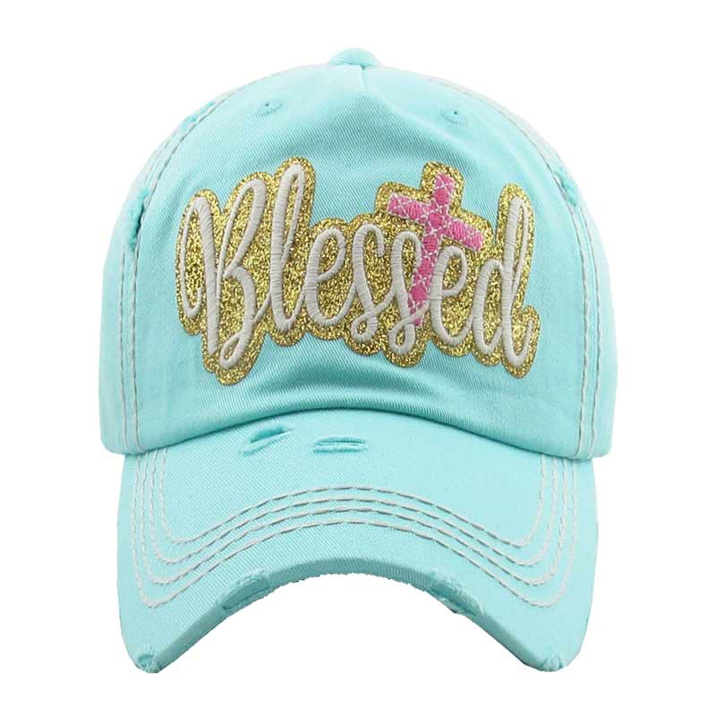 "Blessed" Washed Vintage Ball Cap