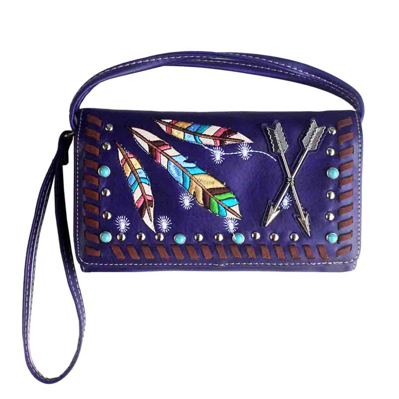 Western Feather Wallet