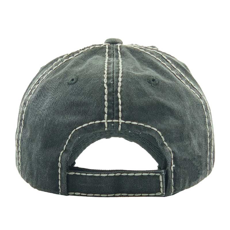 "SUNSHINE and WHISKEY" Washed Vintage Ball Cap - Image 3