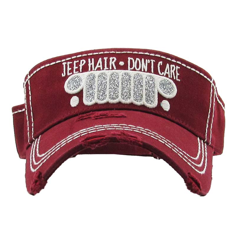 "Jeep Hair Don't Care" Vintage Sun Visor - Image 4