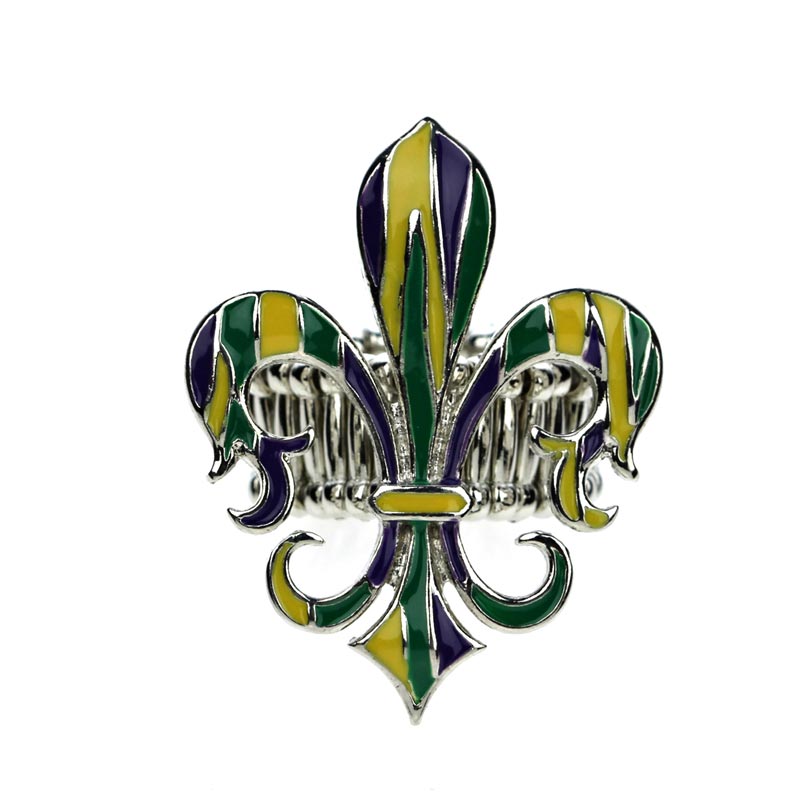 Mardi Gras Stretch Ring