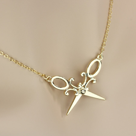 Scissors Pendant Necklace