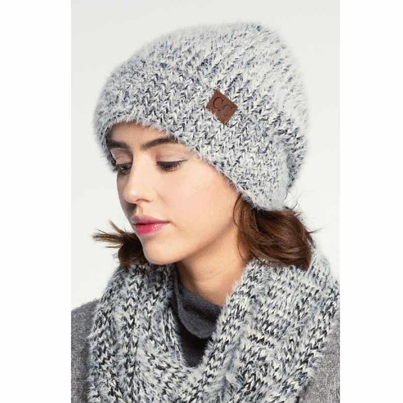 C.C Fuzzy Two Tone Scarf - Image 2