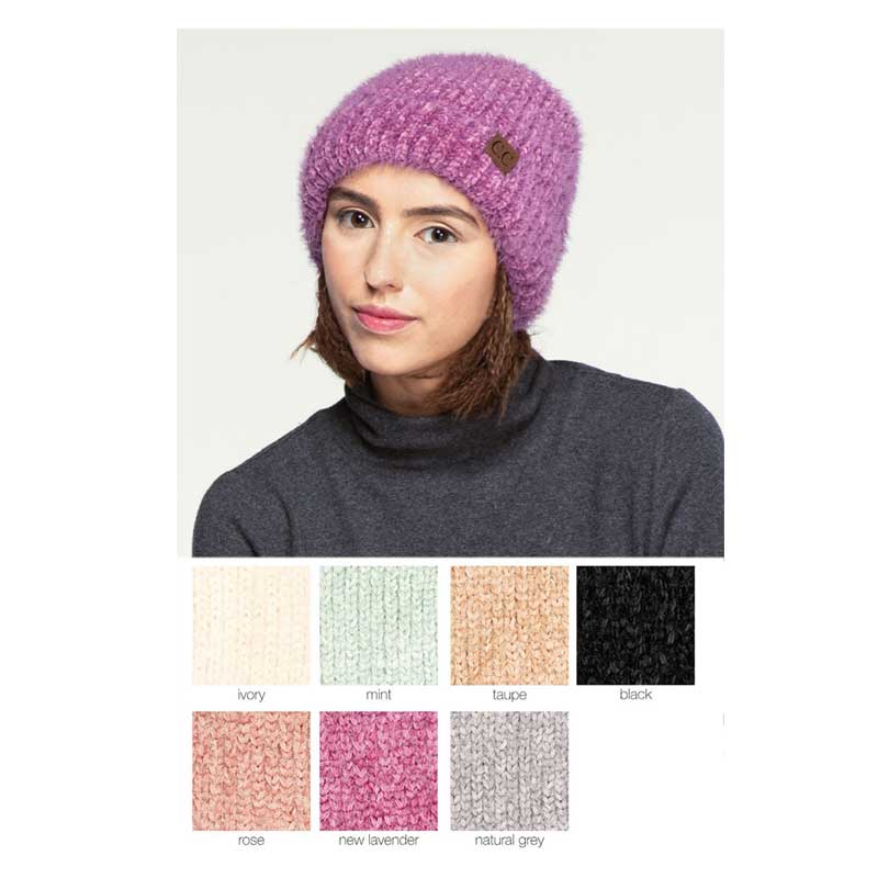 C.C Chenille Beanie Hat - Image 2