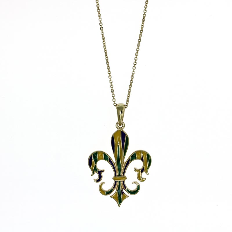 Fleur De Lis Pendant Necklace