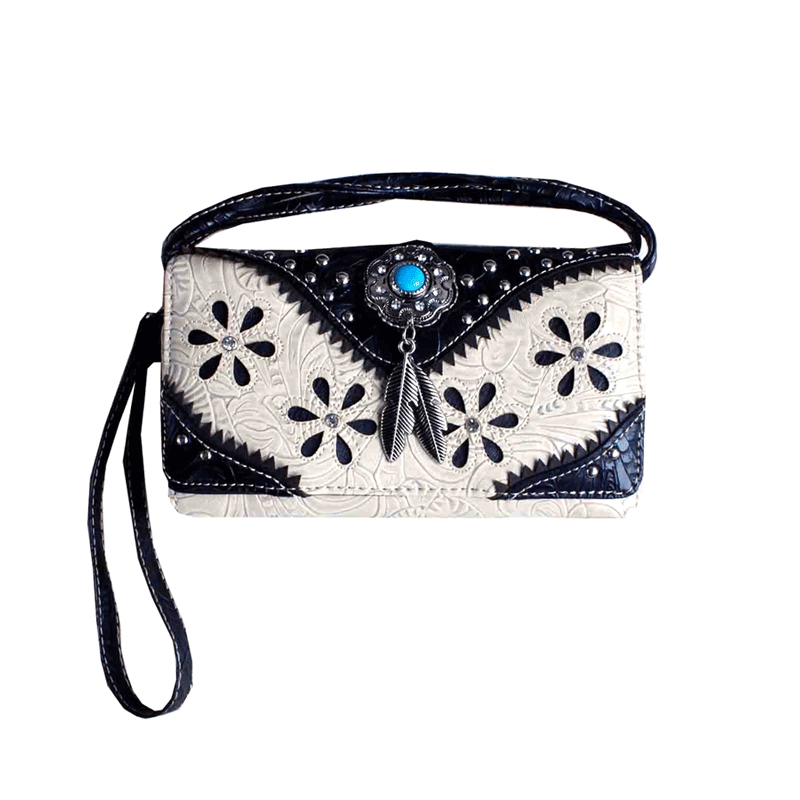 Western Turquoise Accent Wallet