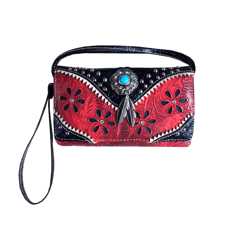 Western Turquoise Accent Wallet