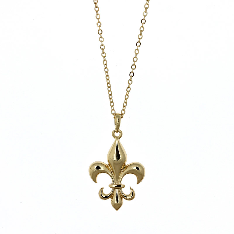 Fleur De Lis Pendant Necklace
