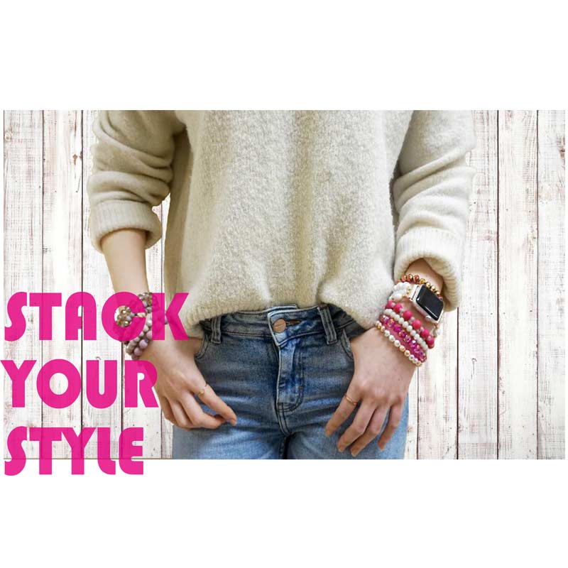 Genuine Stone Apple Watch Stretch Bands - Image 6