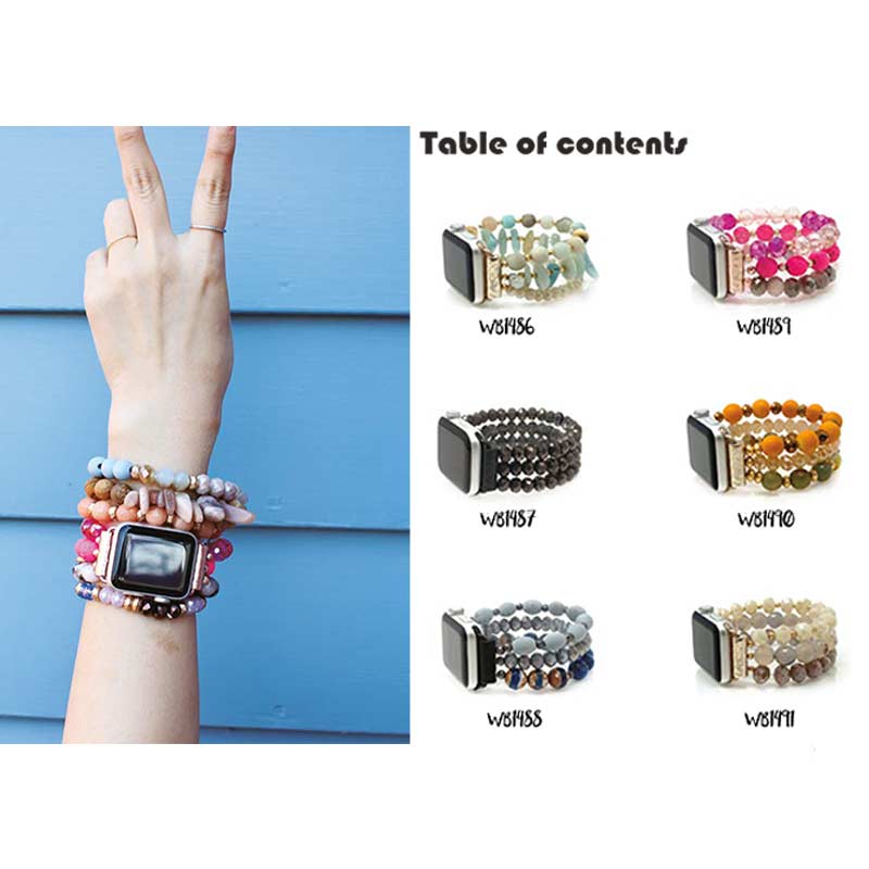 Genuine Stone Apple Watch Stretch Bands - Image 3