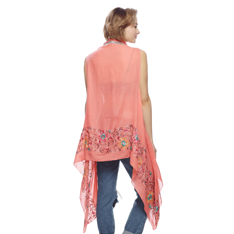 Vest with Floral Embroidery - Image 4
