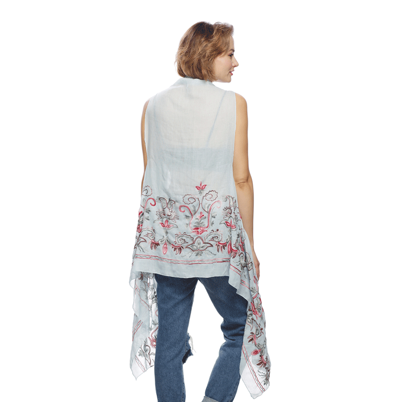 Vest with Floral Embroidery - Image 4