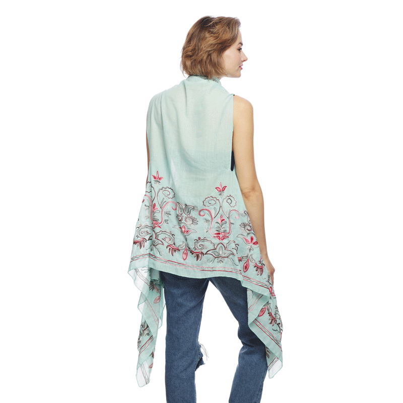 Vest with Floral Embroidery - Image 4