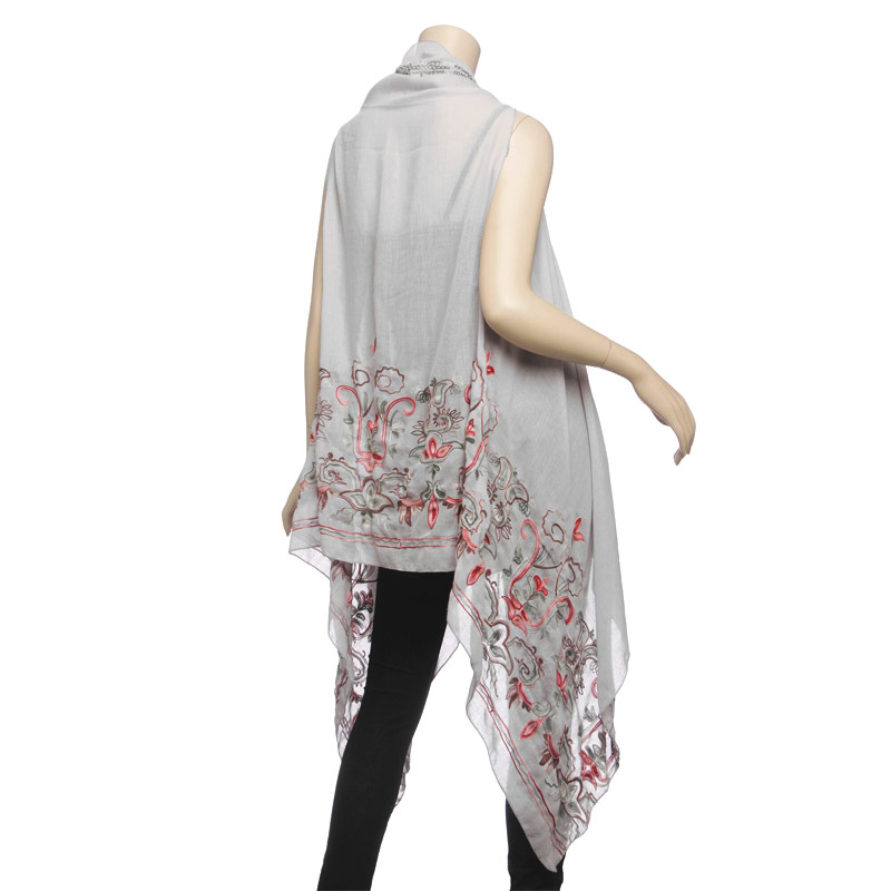 Vest with Floral Embroidery - Image 3
