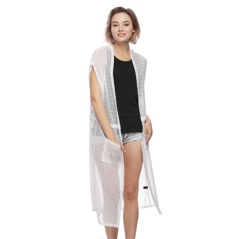 Sequin Knit Vest with Pockets