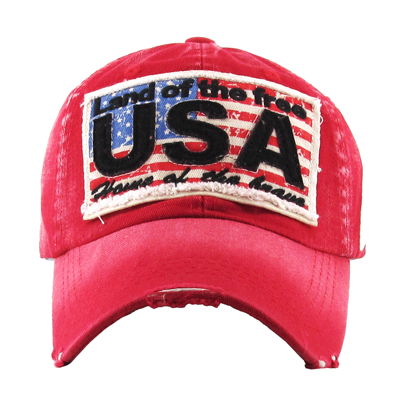 USA FLAG VINTAGE BALL CAP - Image 2