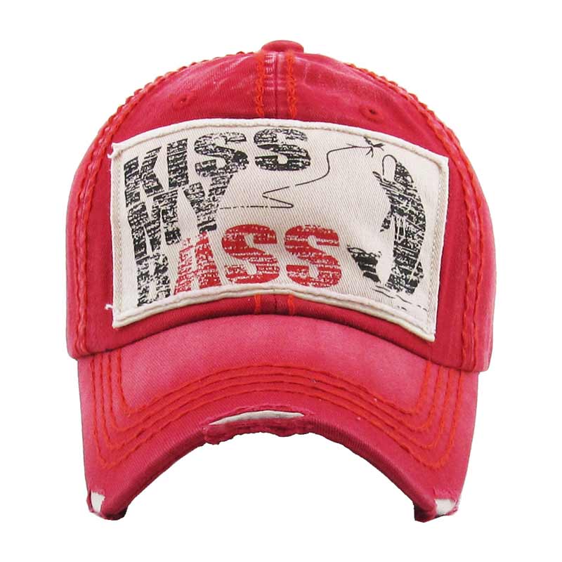 "KISS MY BASS" VINTAGE BALL CAP