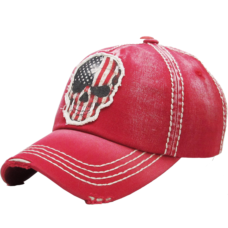 Skull Flag Vintage Ball Cap