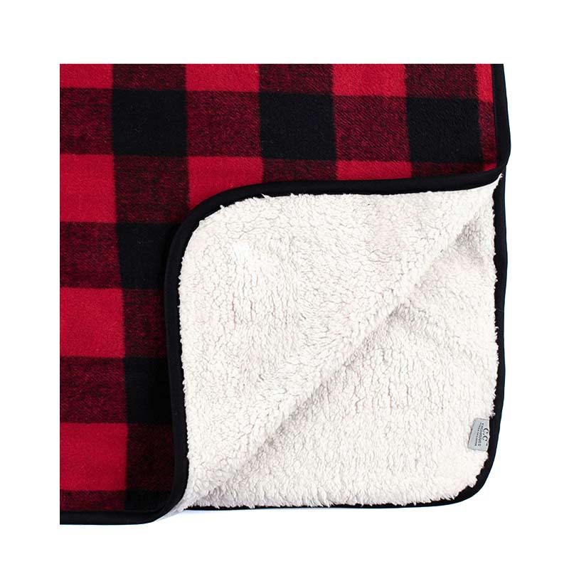 C.C Buffalo Check Pattern Throw Blanket - Image 2