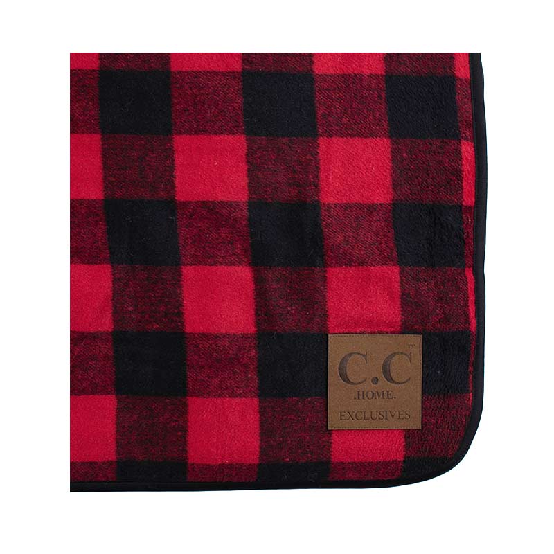 C.C Buffalo Check Pattern Throw Blanket - Image 3
